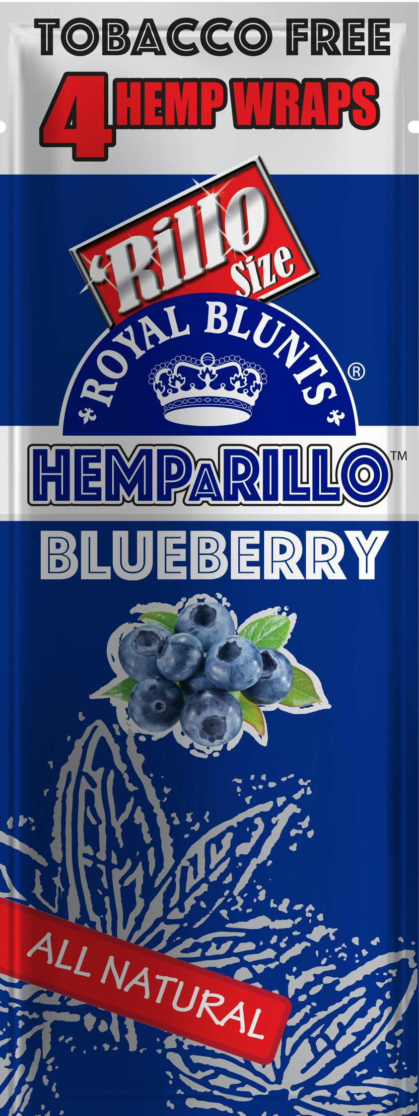 Blueberry Royal Blunts -All Natural 4 Hemp Wraps | Accessories