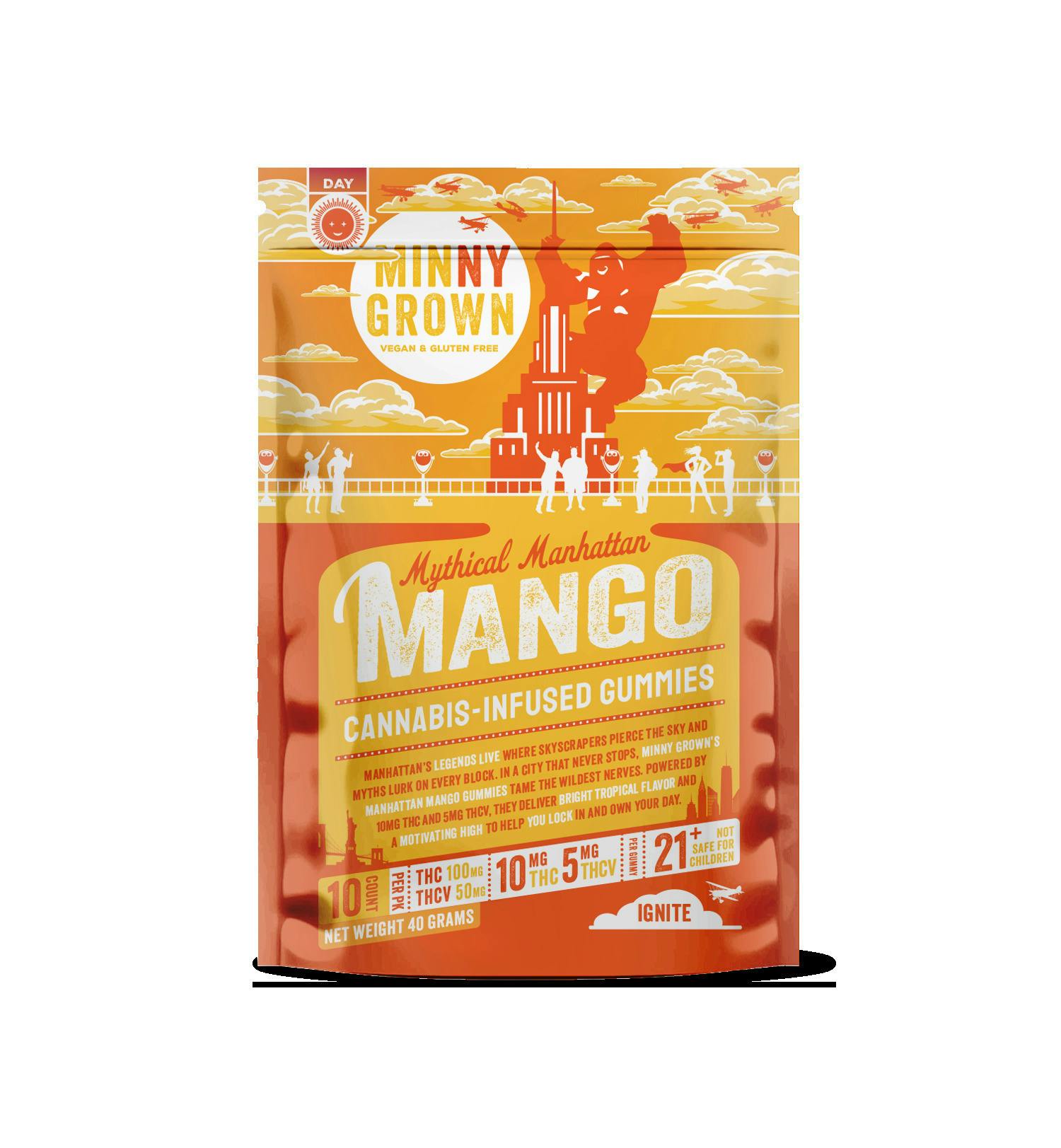 Mythical Manhattan Mango Gummies | Gummies | 10pk | 10mg/ea