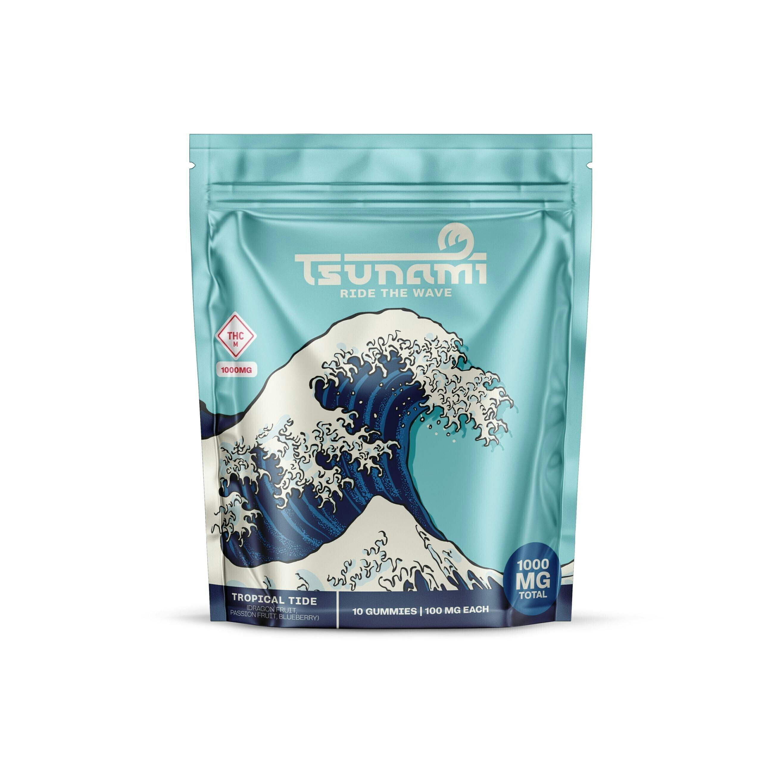 Tsunami | Gummies | Tropical Tide 1000mg | Gummies | 10pk | 100mg/ea