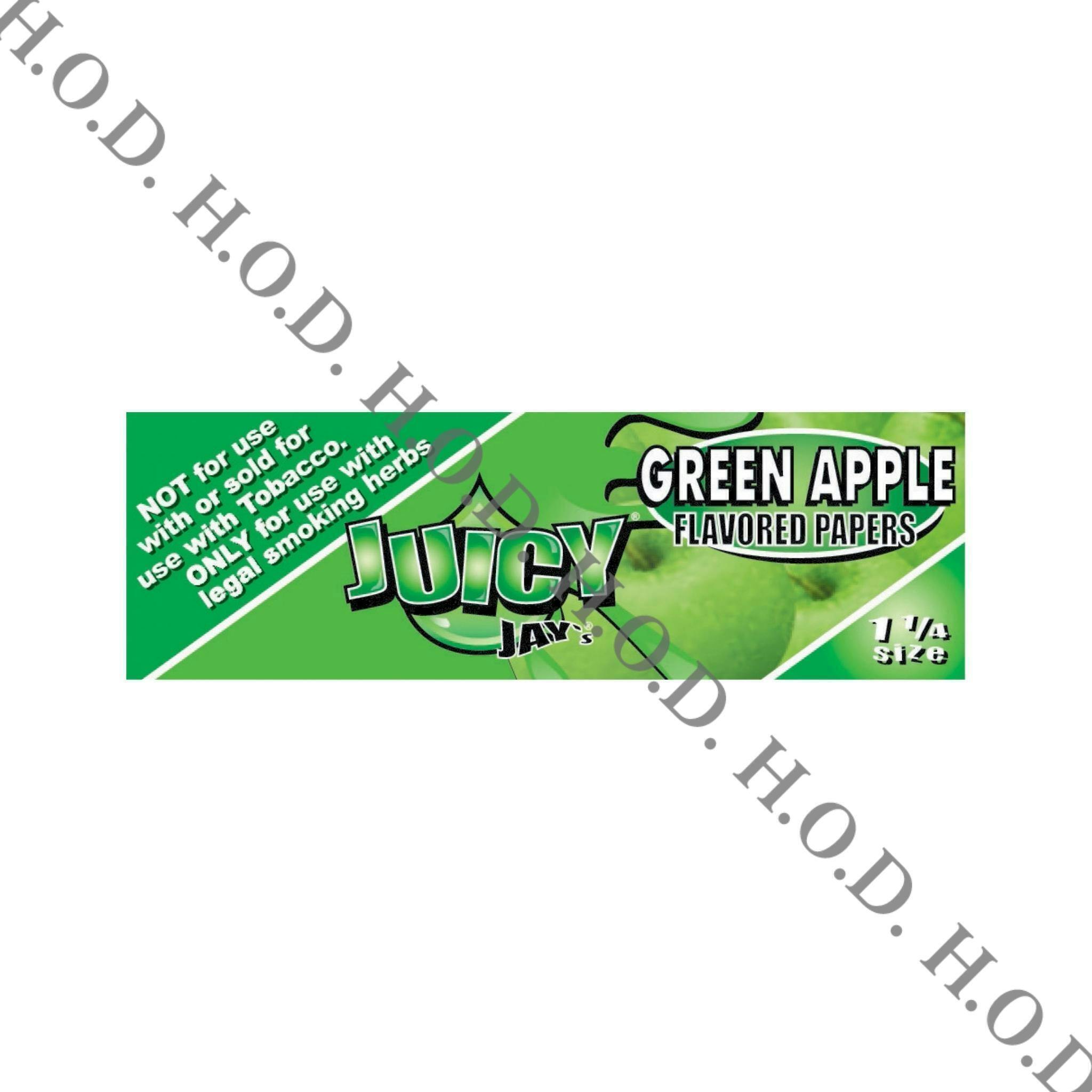 Juicy Jay's - 1 1/4 Green Apple Flavored Rolling Paper | Accessories