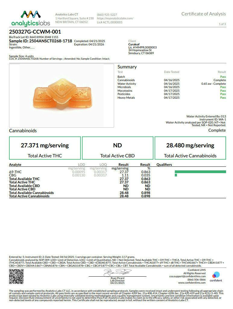 Watermelon Gummies | Gummies | 10pk | 30mg/ea by Curaleaf