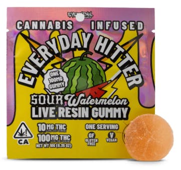 Everyday Hitter - Sour Watermelon - Gummies - 1pc - 100mg: 100mg