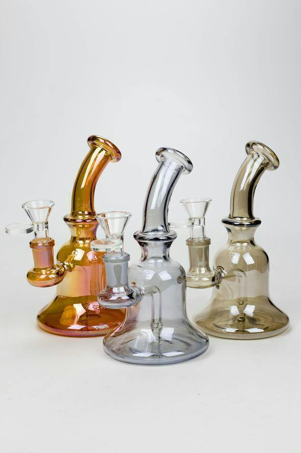 6" Metallic Tinted Bubbler - Assorted Colours | Bongs