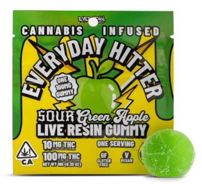 Everyday Hitter - Sour Green Apple - Gummies - 1pc - 100mg — 100m