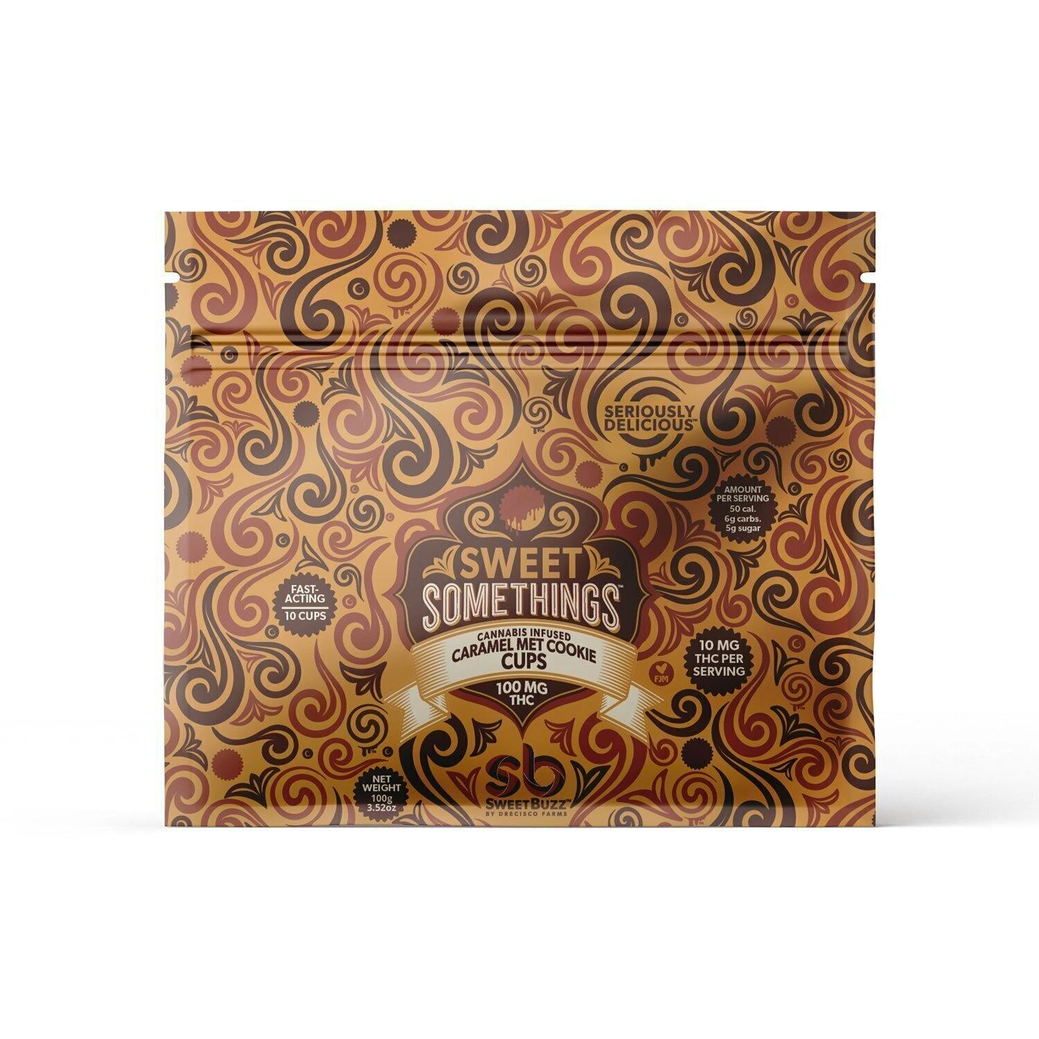 Caramel Met Cookie Cups | Chocolates | 10pk | 10mg/ea