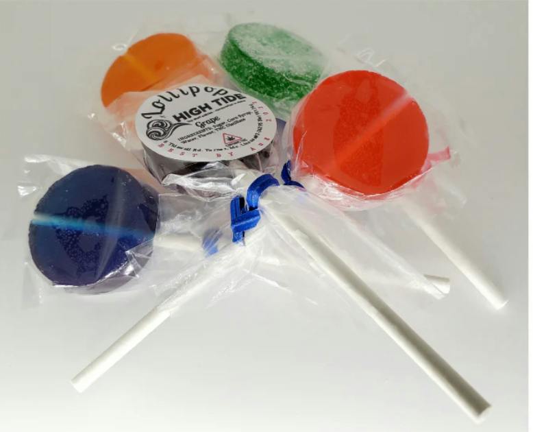 100mg Strawberry Lollipop | High Tide | 100mg/ea
