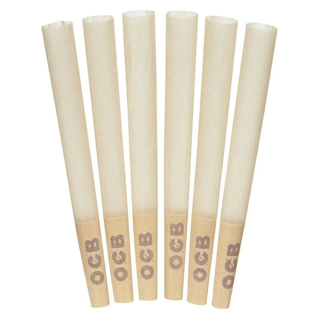 OCB Virgin Unbleached Cones 1 1/4, 6 pack | Accessories at Tree House Craft Cannabis Dispensary Pepperell
