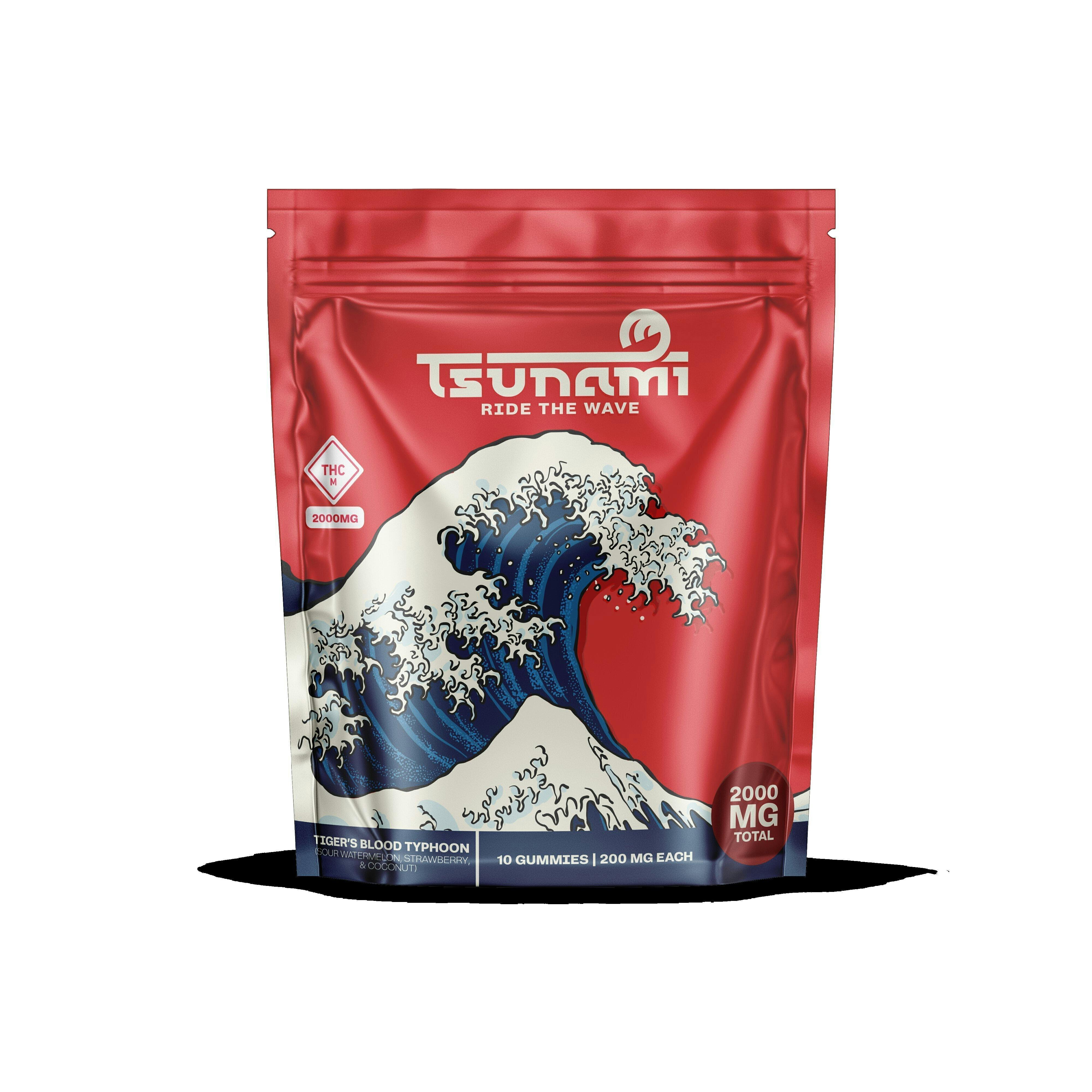 2000MG SOUR TIGER'S BLOOD TYPHOON | Gummies | 10pk | 200mg/ea
