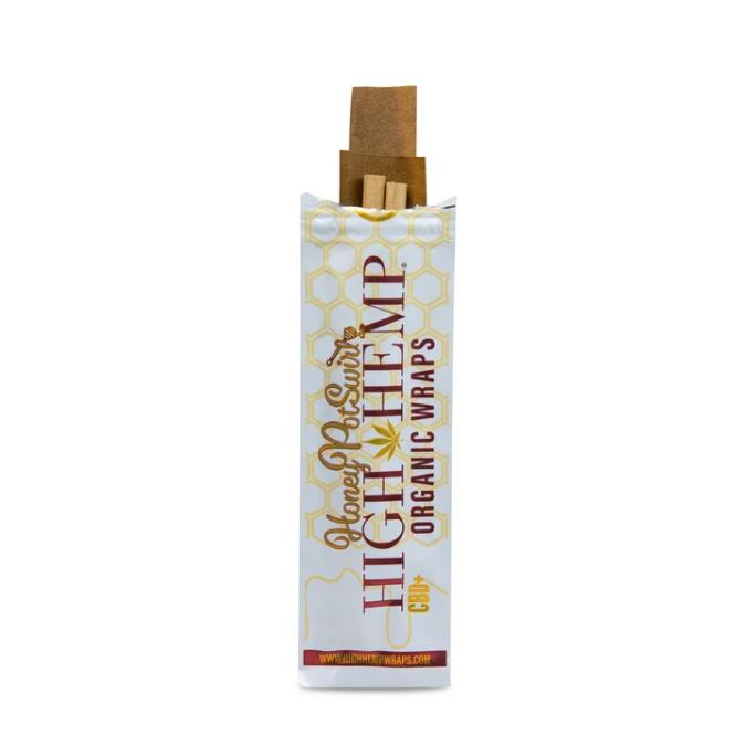 High Hemp - Wraps Organic HONEY POT SWIRL, 2 Wraps per Pouch | Accessories