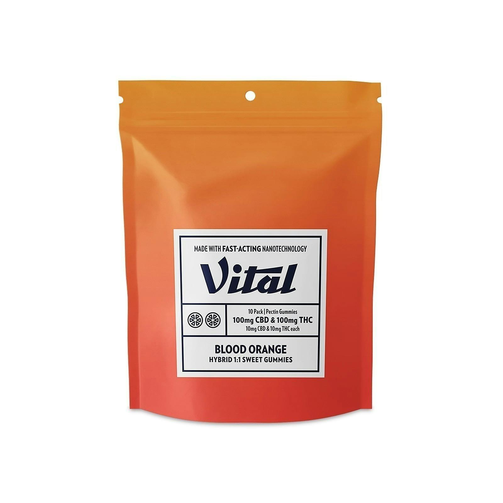Pectin Blood Orange 1:1 CBD:THC Gummies · Gummies · 10pk