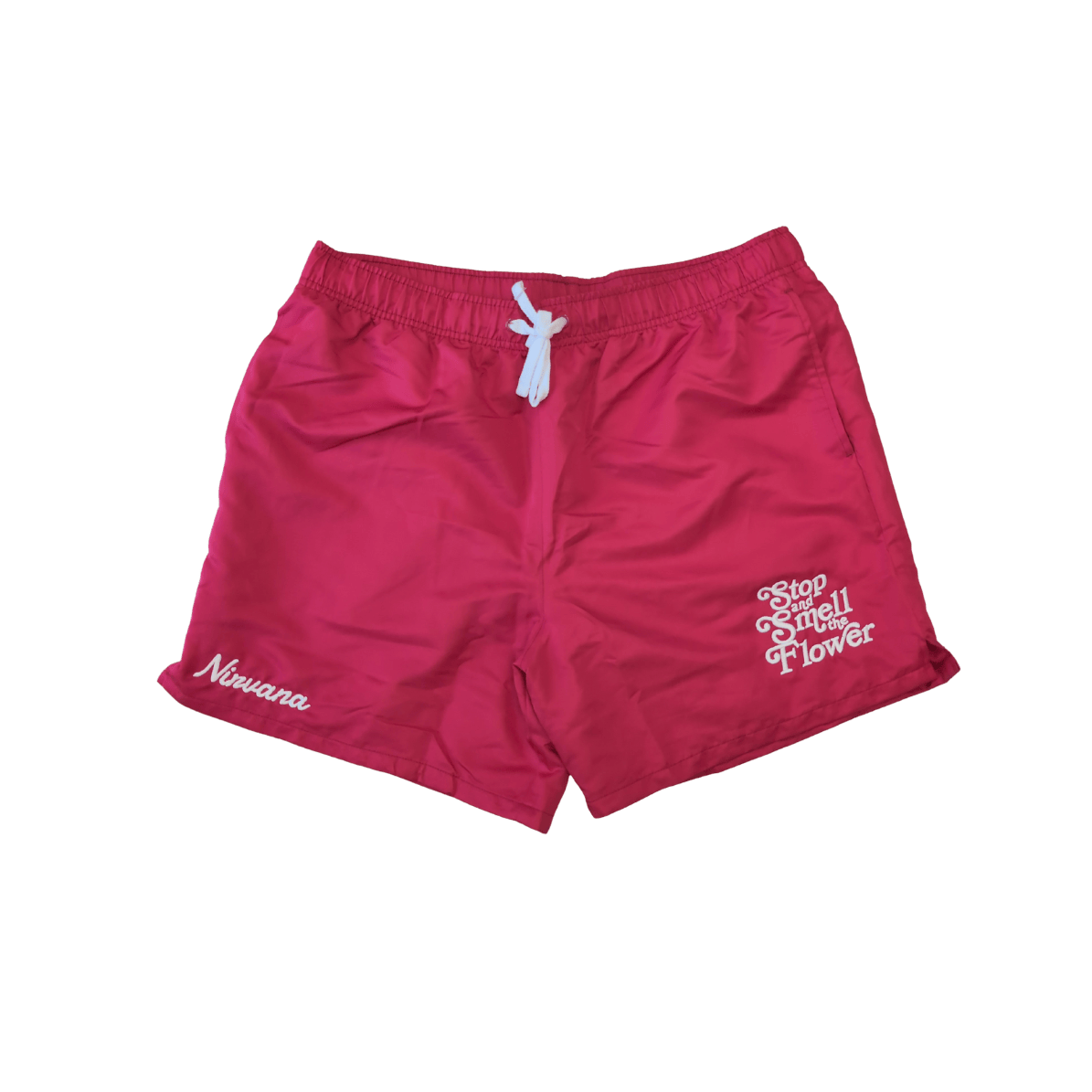 Shorts | Stop And Smell The Flowers | Red | Xl | Apparel
