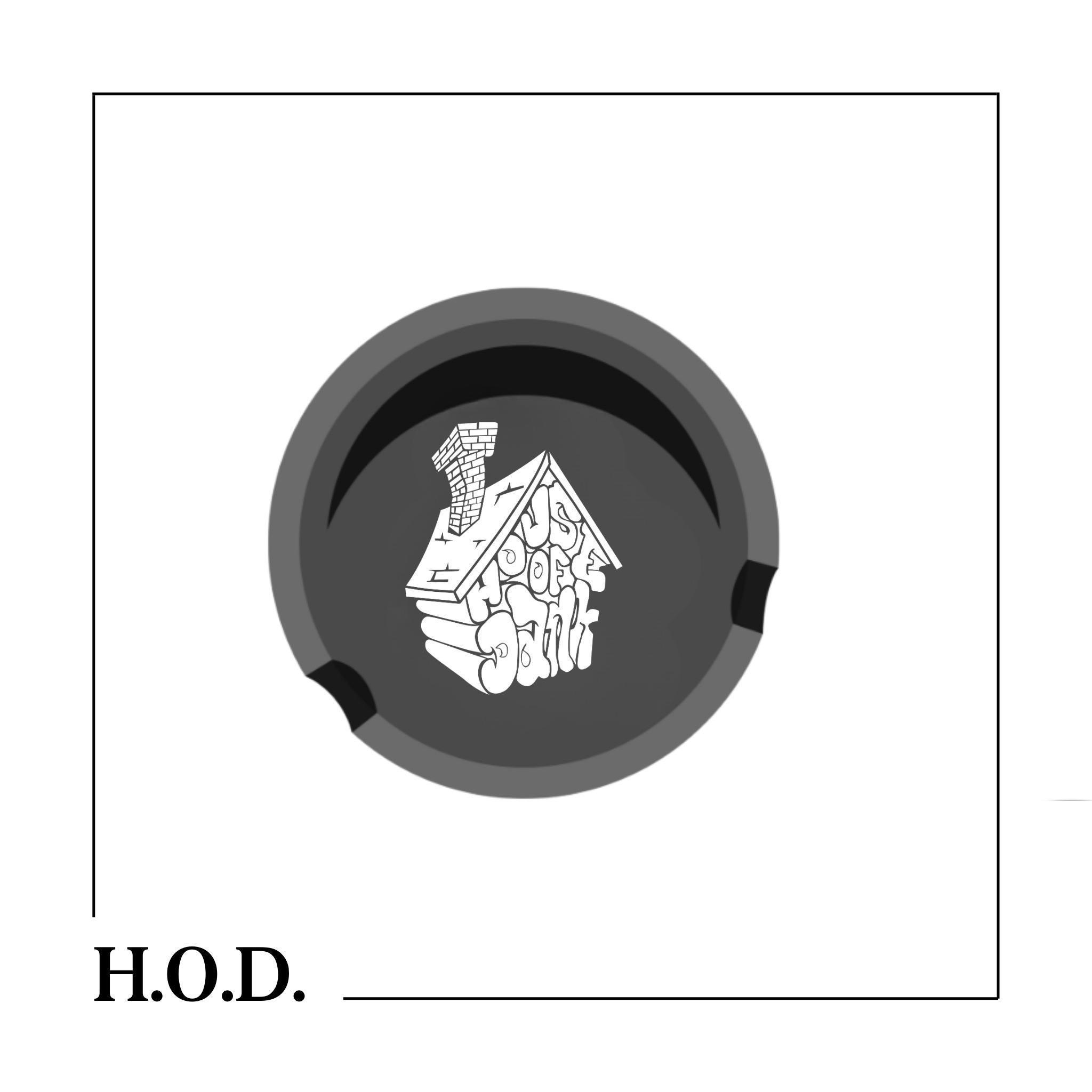 H.O.D. OG House Black & White Silicone Ash Tray | Accessories