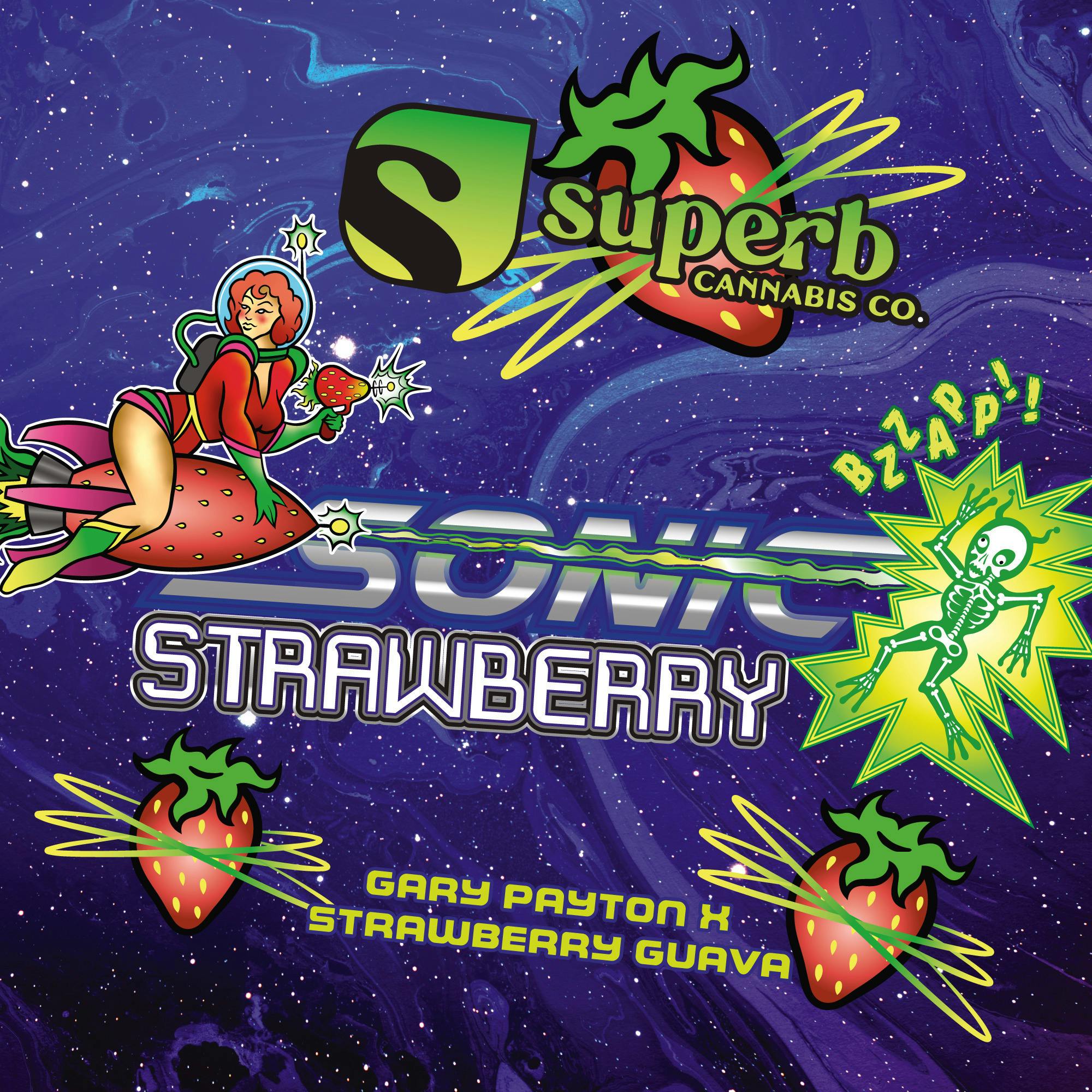 Sonic Strawberry | Solventless | Rosin | 1g