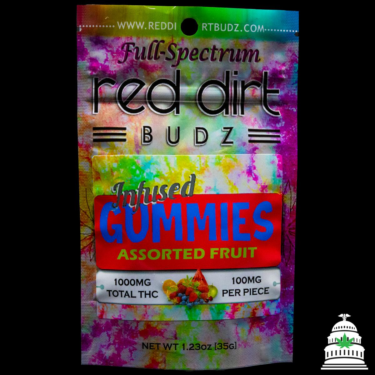 Assorted Fruit - 1000mg Red Dirt Gummies | Gummies | 10pk | 100mg/ea