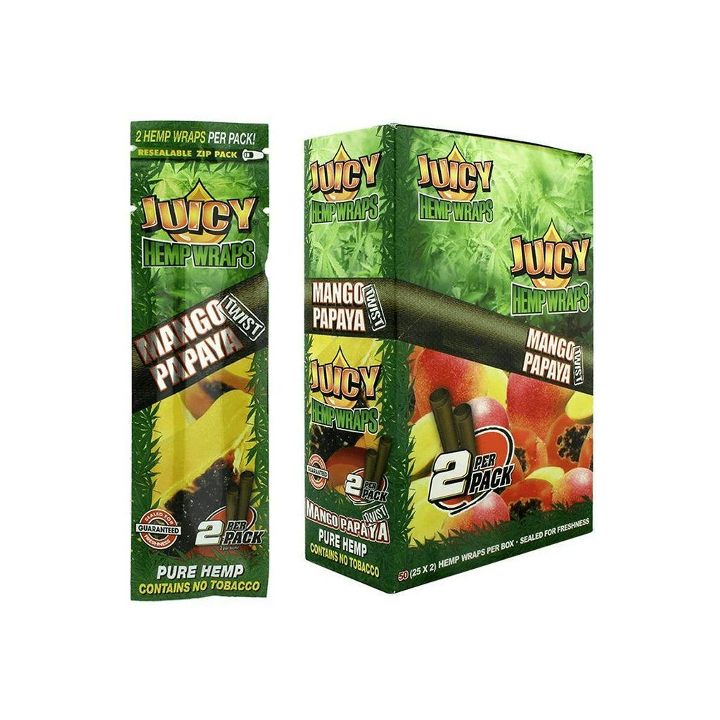 Juicy Jay's Mango Papaya Twist 2-Pack Blunt Wraps | Accessories