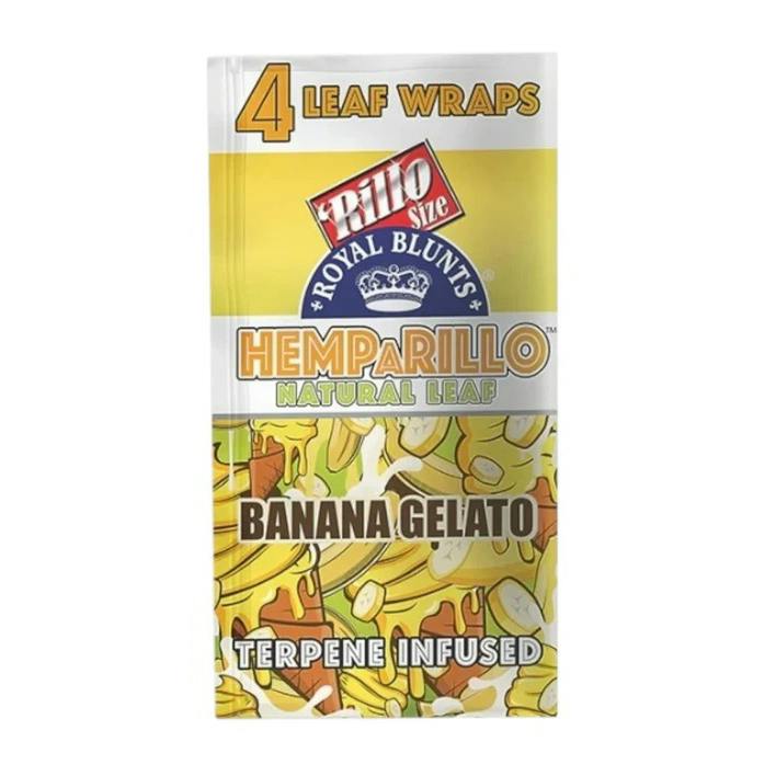 Hemparillo | Wraps | Banana Gelato | 4 Pack | Accessories