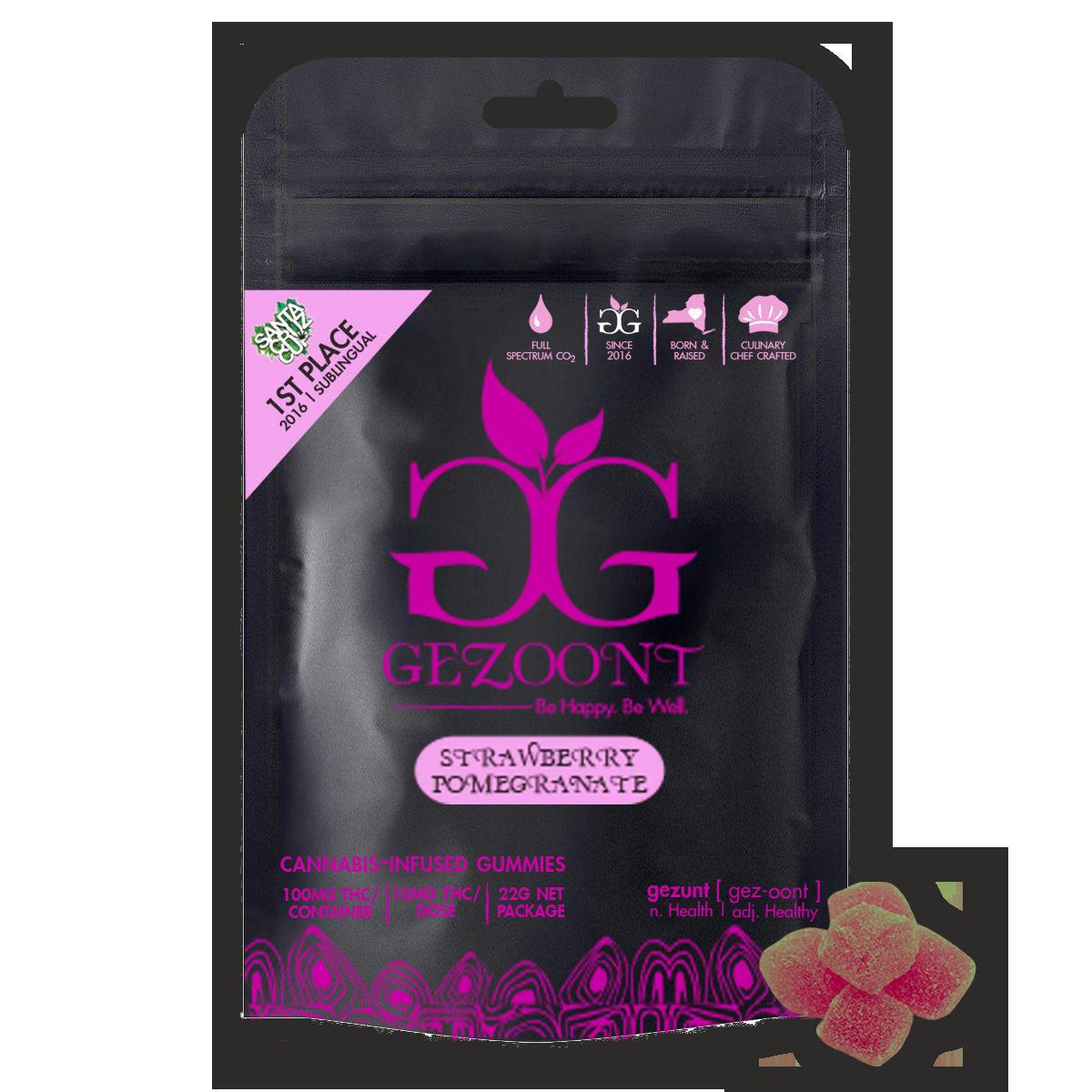 Strawberry Pomegranate Gummies | Gummies | 10pk | 10mg/ea