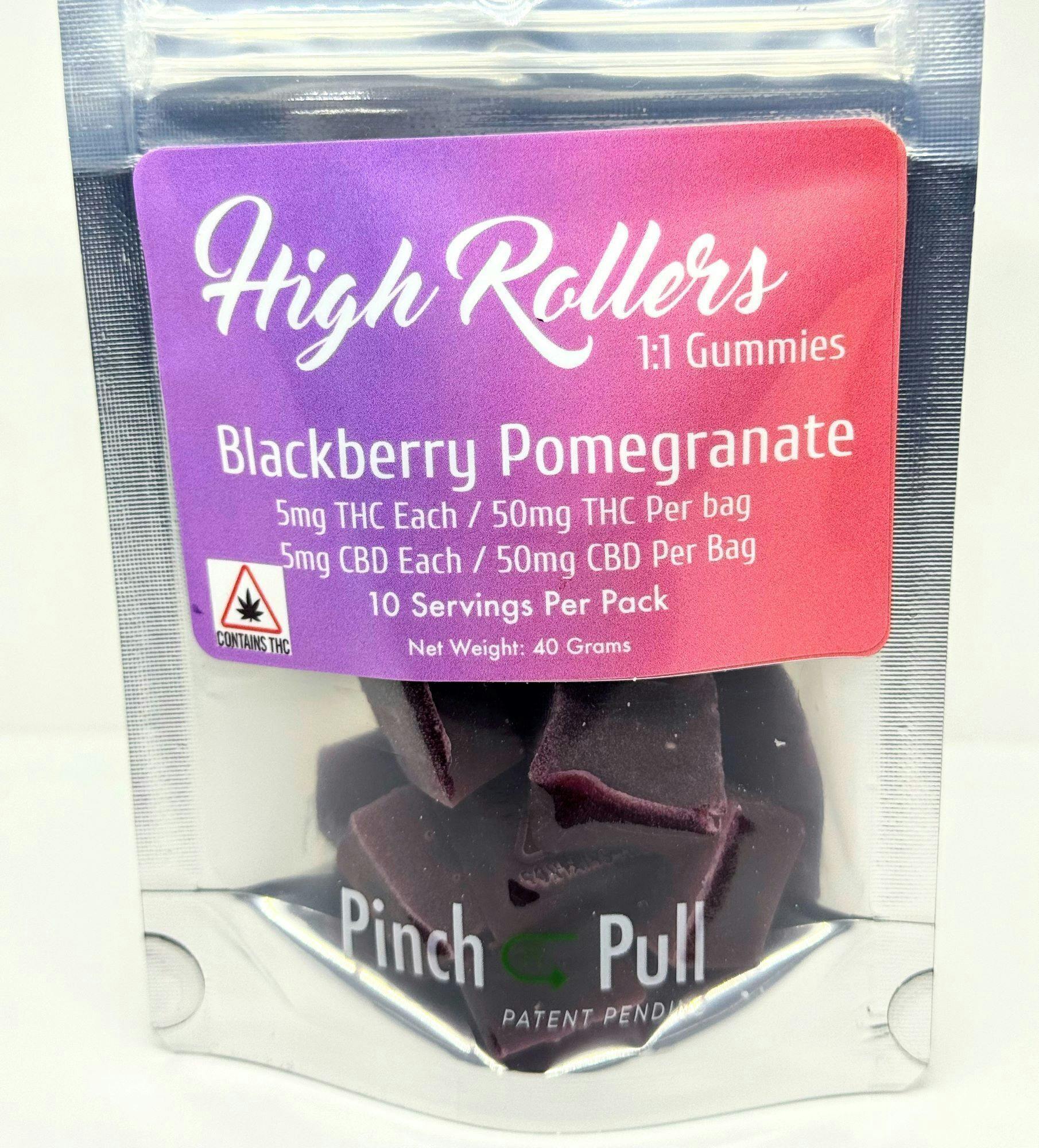 Blackberry Pomegranate 1:1 Gummies | Gummies | 10pk | 5mg/ea
