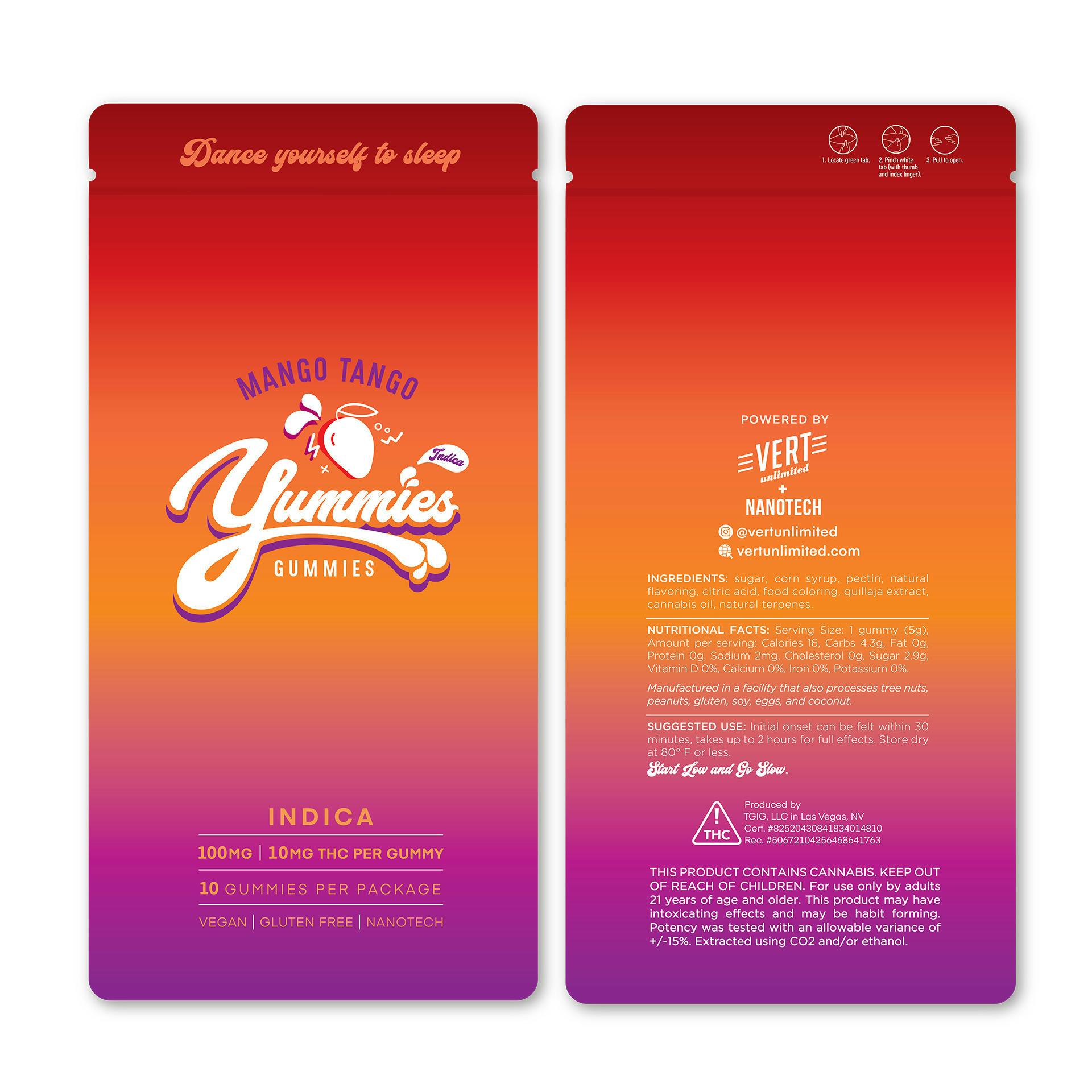 Mango Tango Gummies | Gummies | 10pk | 10mg/ea at The Grove Cannabis Dispensary Pahrump