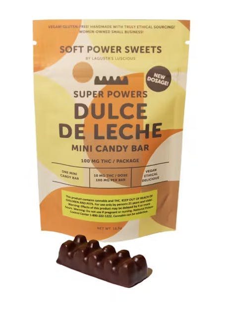 Soft Power Sweets - Dulce De Leche mini Candy Bar | Chocolates | 10pk | 10m at Gotham Cannabis Dispensary