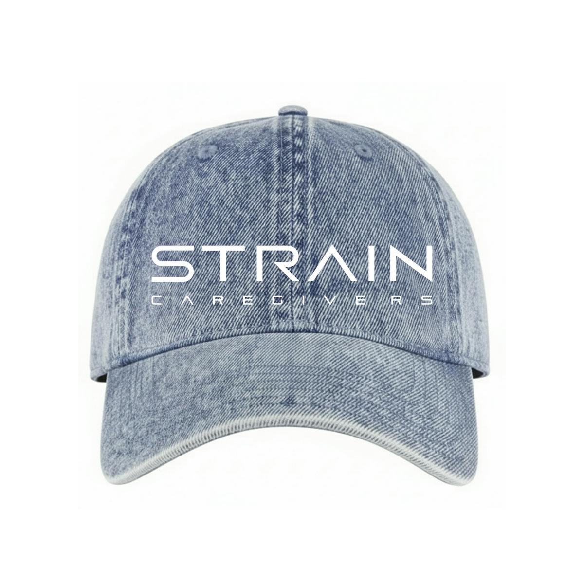 Strain Caregivers - Strain Dad Hat - Washed Denim Lt. Blue | Apparel
