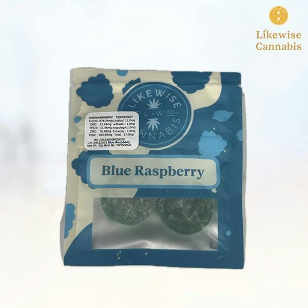 2-PACK 1000MG BLUE RASPBERRY GUMMIES - LIKEWISE | Gummies | 20pk | 50mg/ea