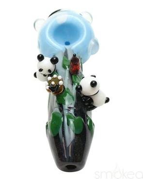 Empire Glassworks Small Climbing Pandas Spoon Pipe | Pipes
