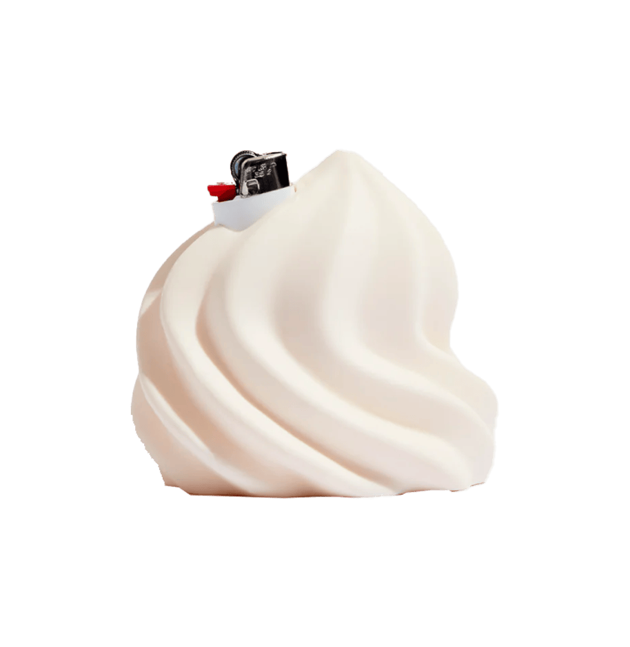 Soft Serve Lighter Holder in Cream | Accessories by Flower by Edie Parker