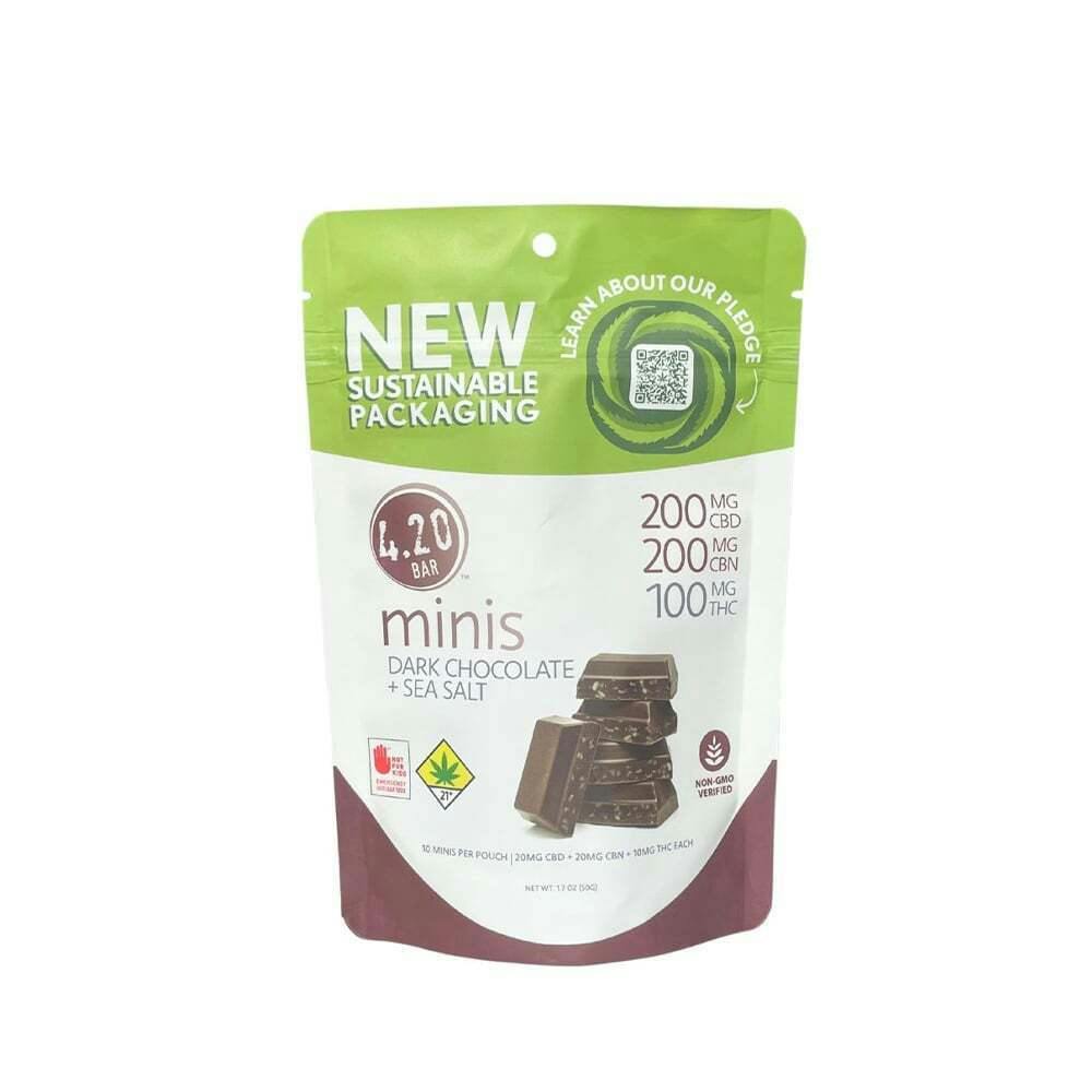 2:2:1 CBN Dark Chocolate Sea Salt | Chocolates | 10pk | 10mg/ea