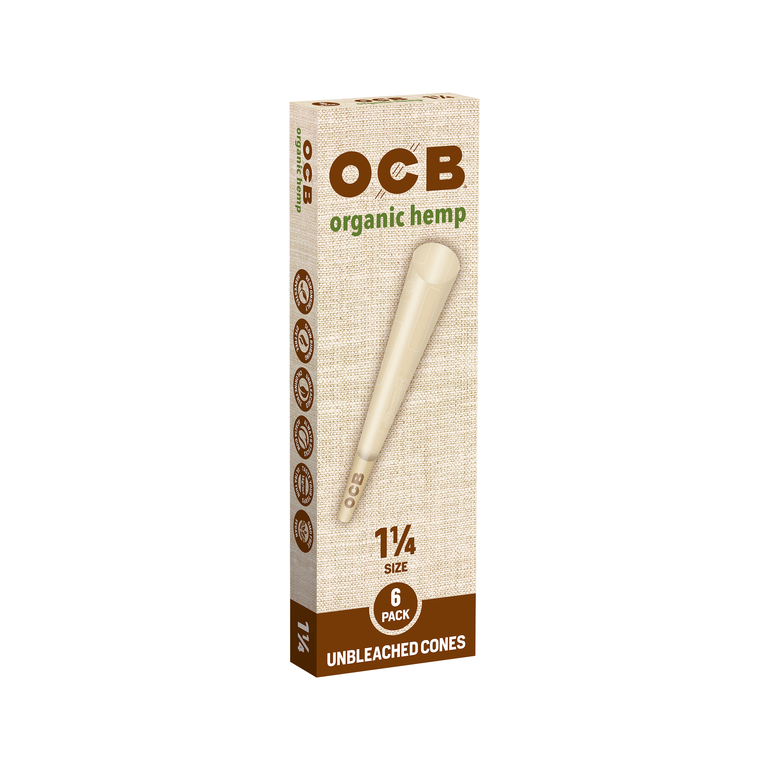 OCB - Organic Hemp Cones 1 1/4 | 6pk | Accessories