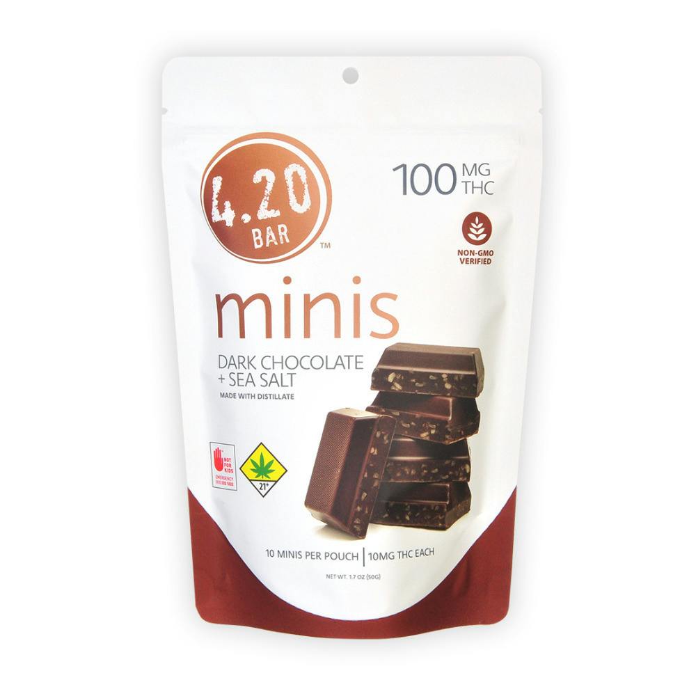 Dark Chocolate Sea Salt Minis | Chocolates | 10pk | 10mg/ea