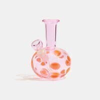 Edie Parker: Accessories | Spotted Smoking Vase | Puff Pink | Accessories