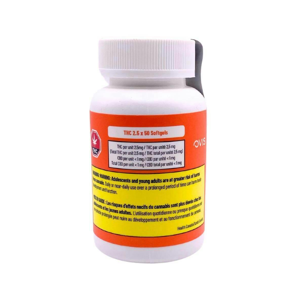 THC Softgels | 50pk | 2.5mg/ea