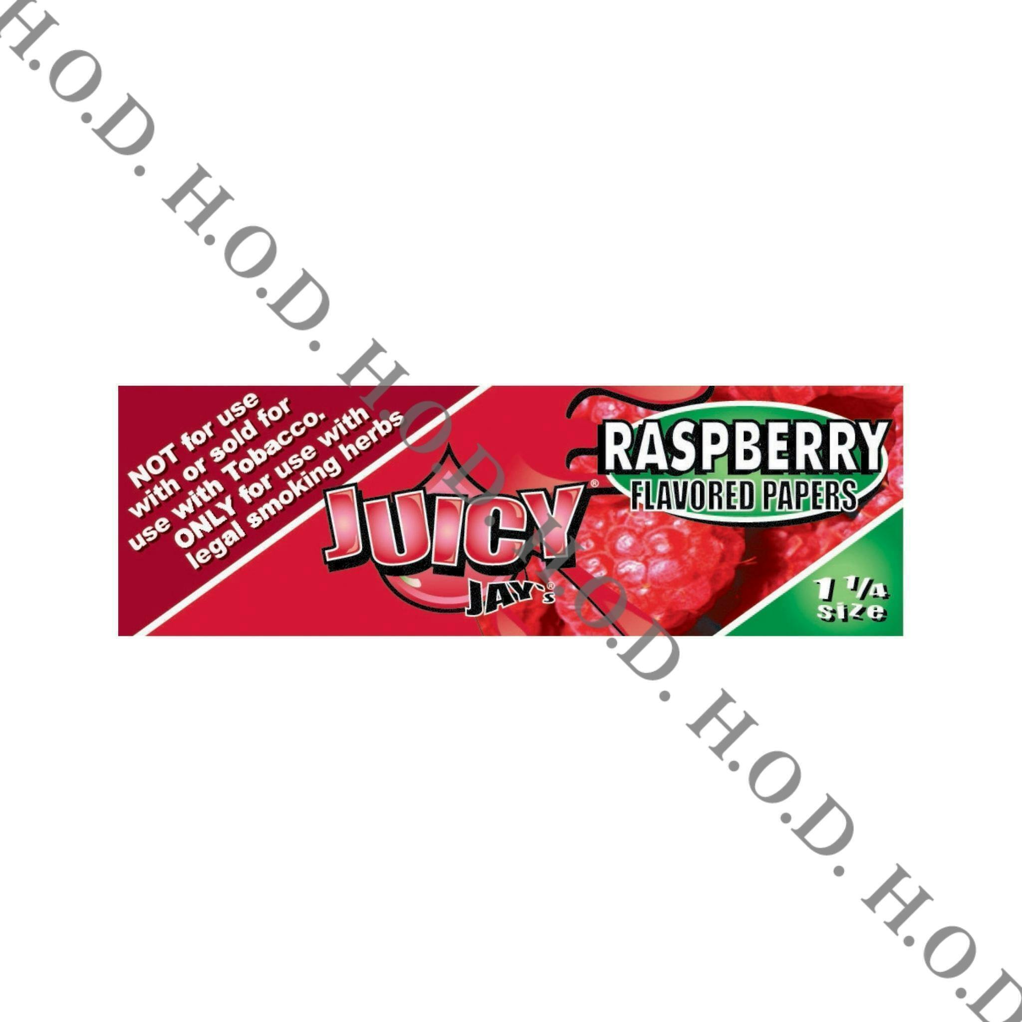 Juicy Jay's Raspberry Rolling Papers-1 1/4 Size Pack/32 | Accessories