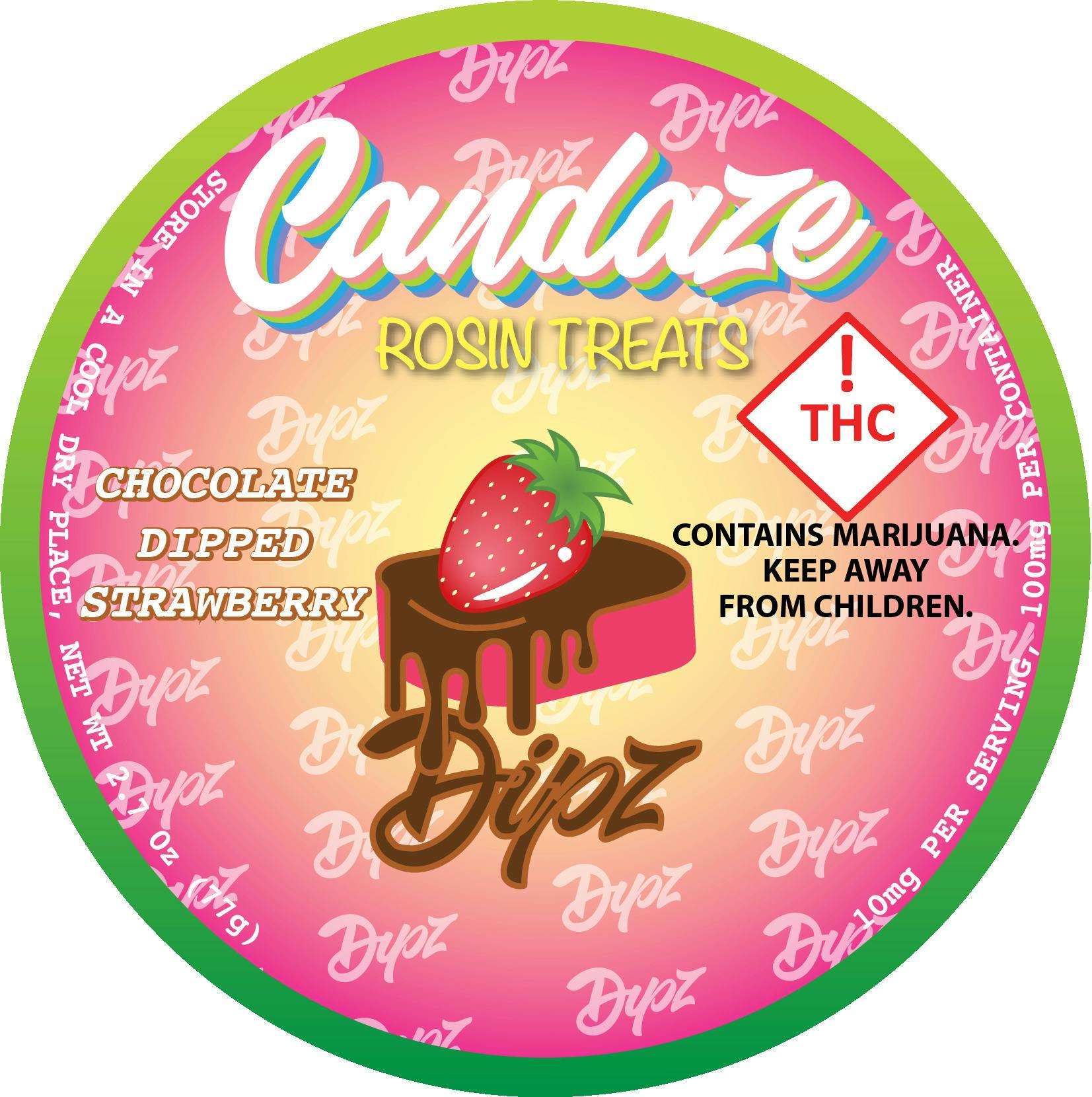 Candaze Chocolate Strawberry Dipz 10p