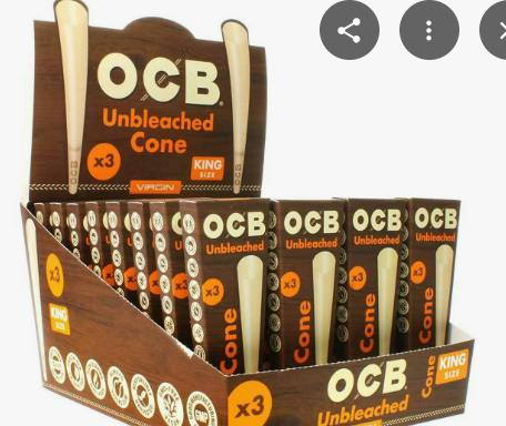 Ocb | Unbleached King Cones | 3 Pk | Accessories