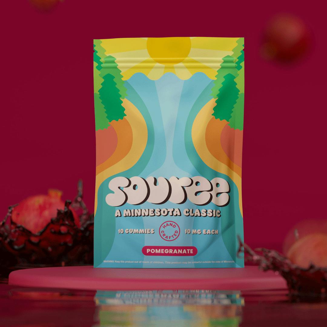 Pomegranate Gummies | Gummies | 10pk | 10mg/ea by Souree