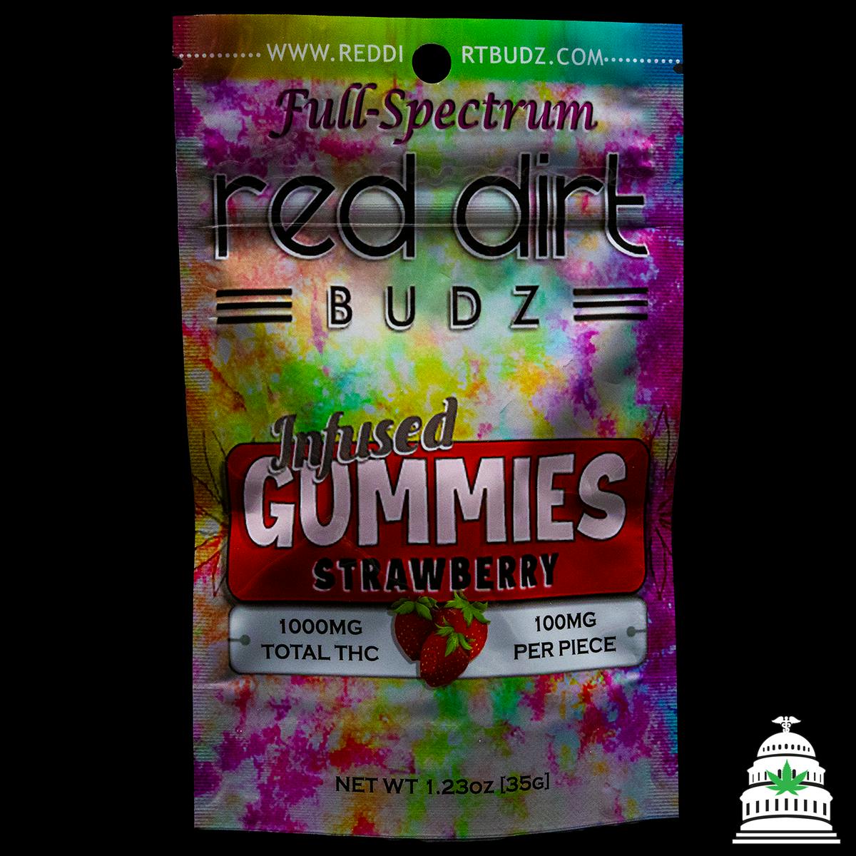 Strawberry - 1000mg Red Dirt Gummies | Gummies | 10pk | 100mg/ea