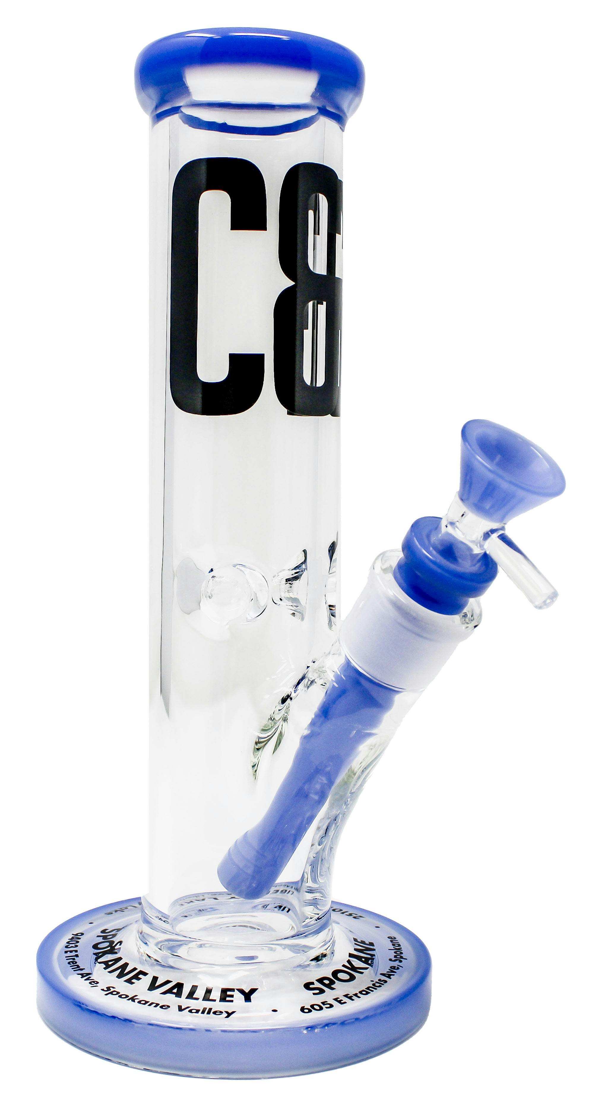 XYZ 10" Branded Bong Blue 546738 | Bongs