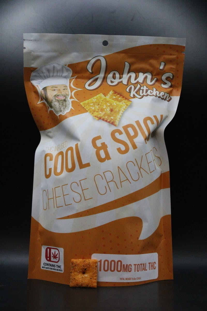 John's Kitchen - Cool & Spicy - 1000MG Cheese Crackers | 1000mg/ea