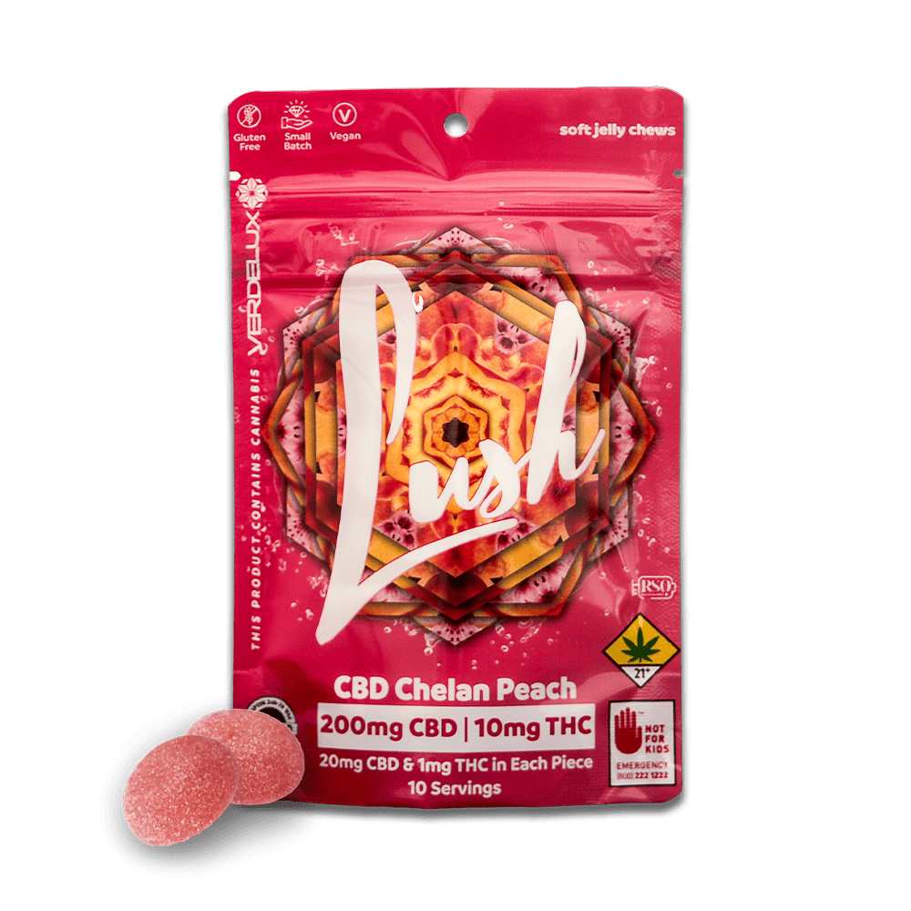 Lush Chelan Peach | Gummies | 10pk | 1mg/ea