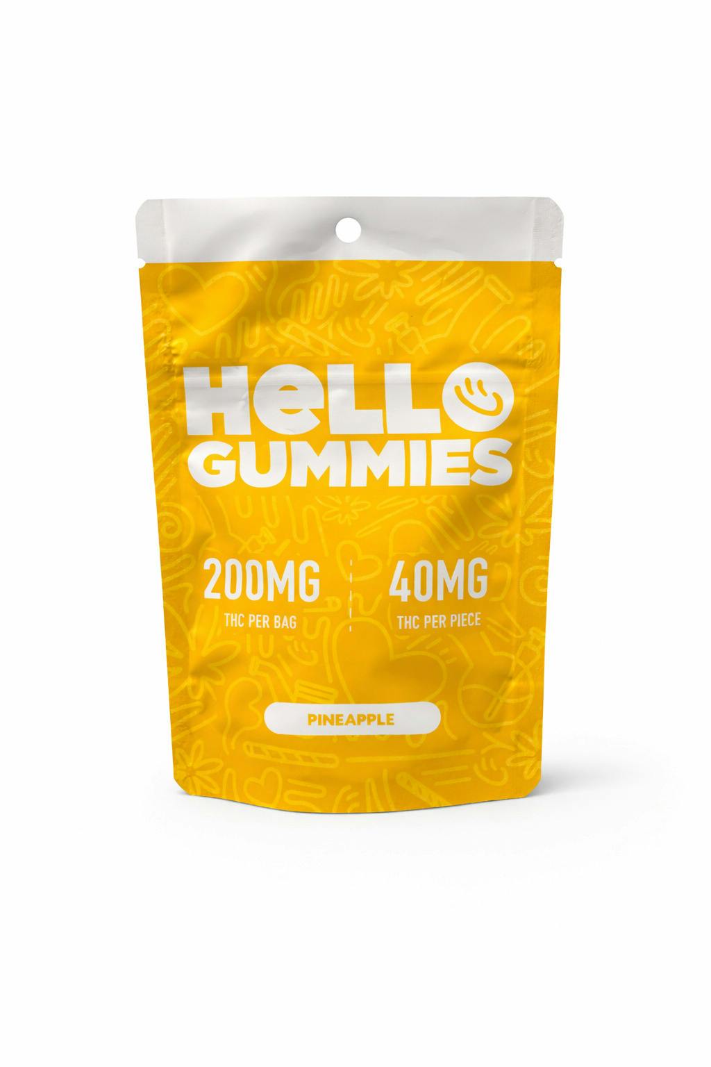 Pineapple | Gummies | 5pk | 40mg/ea by Hello Farms