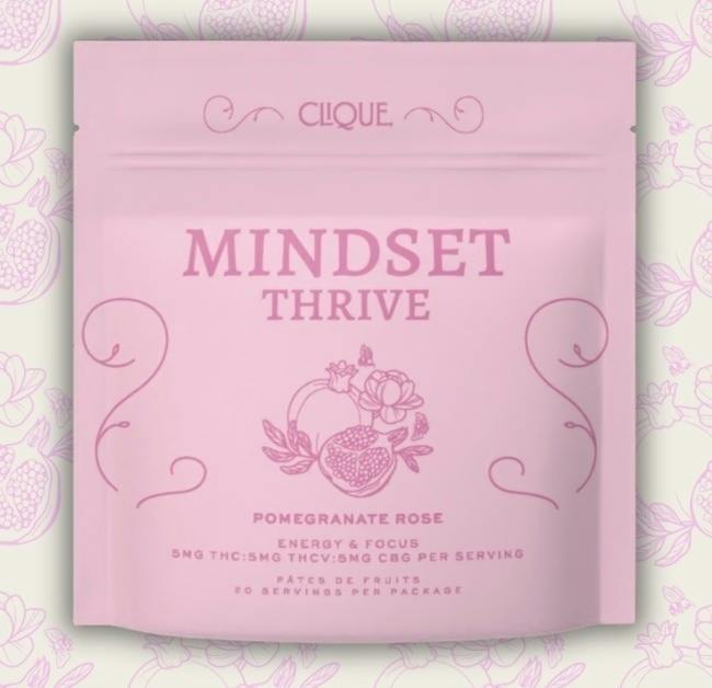 Pomegranate Rose Thrive Pâtes de Fruits | Gummies | 20pk | 5mg/ea