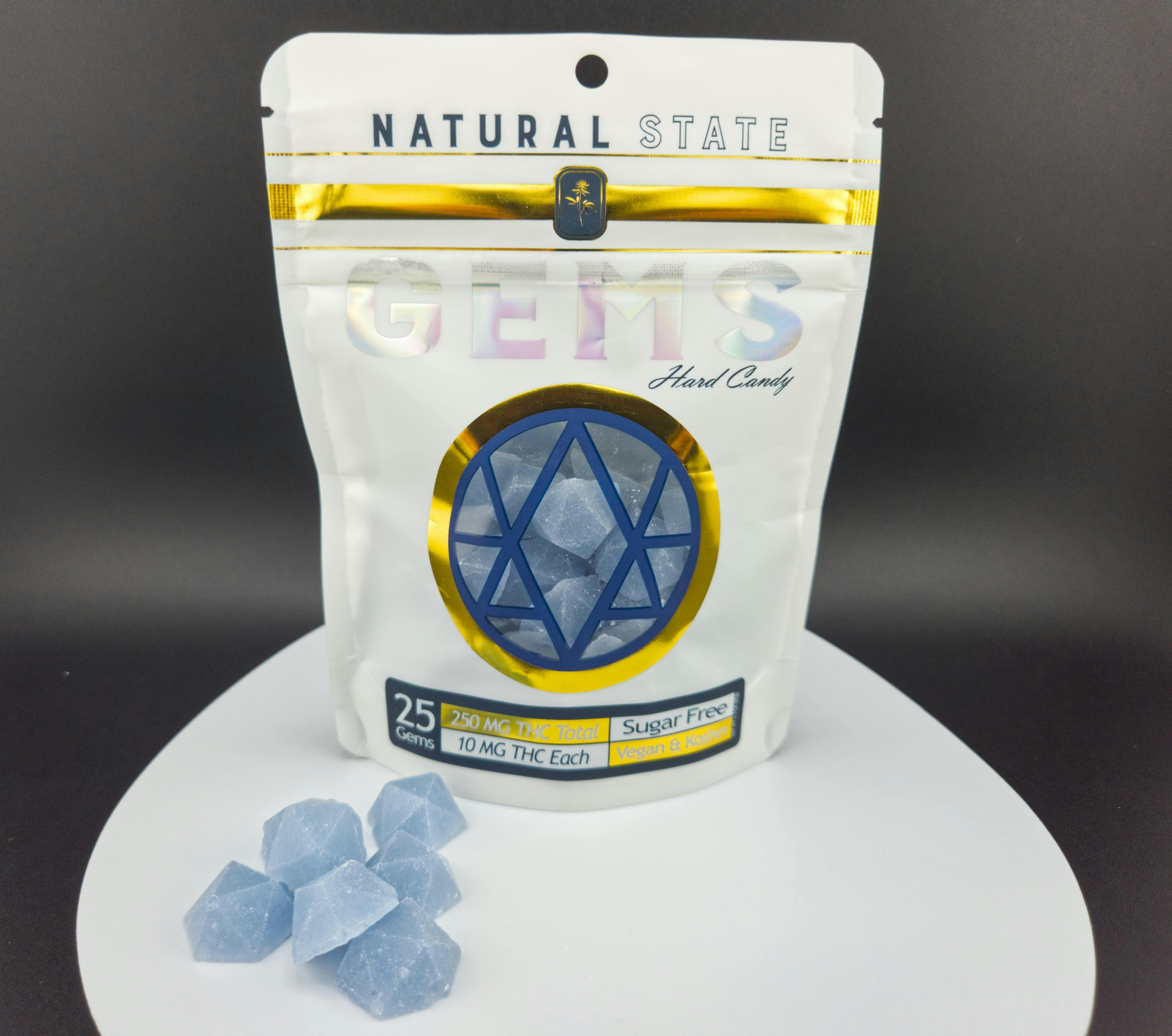 Blue Razz Gems | Mints | 25pk | 10mg/ea