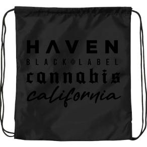 Haven - Limited Edition - Black on Black Drawstring Bag | Apparel