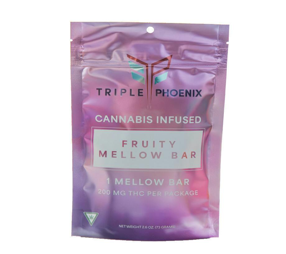 Triple Phoenix | Fruity Mellow Bar | 200MG | Baked Goods | 200mg/ea