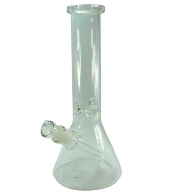 Clear Heavy Glass Beaker Bottom Bong 12"