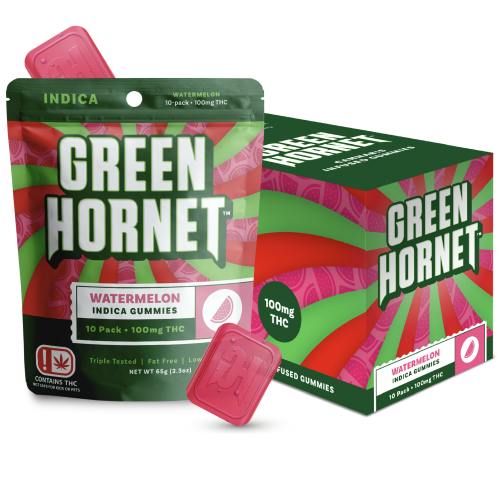 Watermelon Indica Gummies | 10pk | 10mg/ea