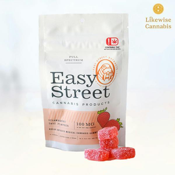 10-PACK 100MG STRAWBERRY TART VEGAN SATIVA | Gummies | 10pk | 10mg/ea