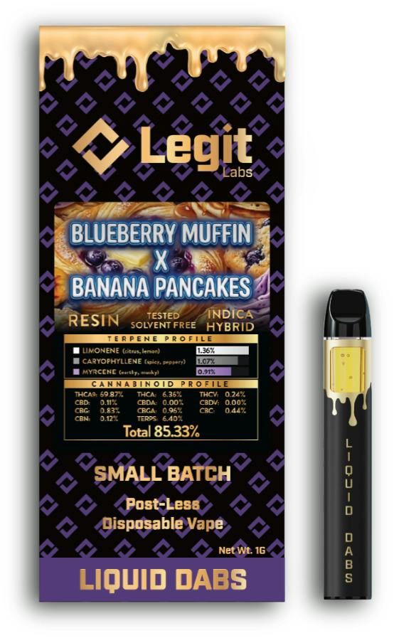 Banana Pancake & Blueberry Muffin | Disposable | 1g